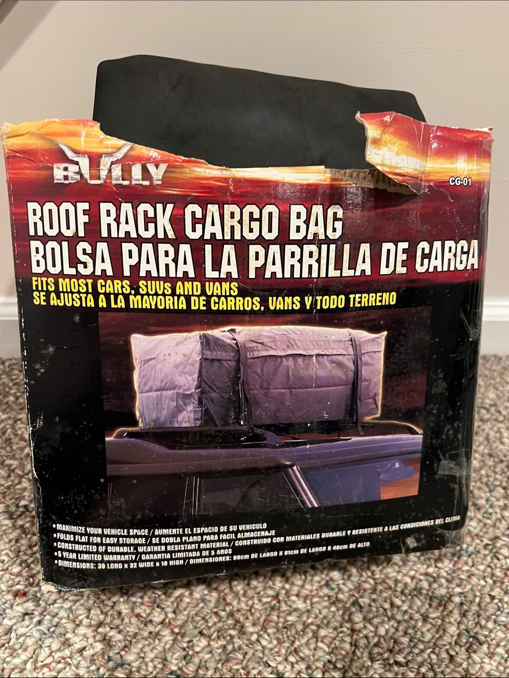 Bully Roof Rack Cargo Bag - Black